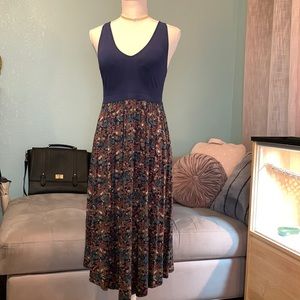 Floral navy blue nightgown dress from target